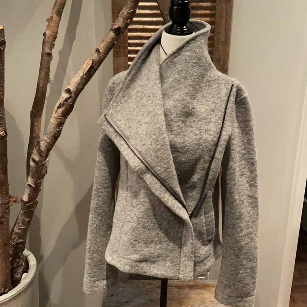 Marisa and Maria of Italy Knit Wool Moto jacket - Picture 3 of 6